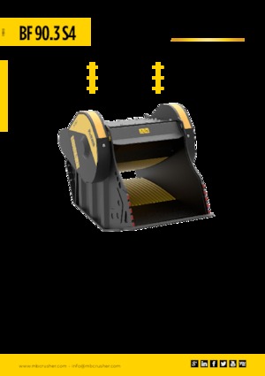 Godets concasseurs MB Crusher BF90.3 S4
