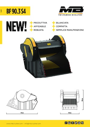 Godets concasseurs MB Crusher BF90.3 S4