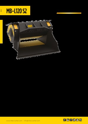 Godets concasseurs MB Crusher MB-L120 S2
