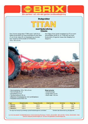 Cultivateurs Brix Titan 300 FA RPW Ø 600