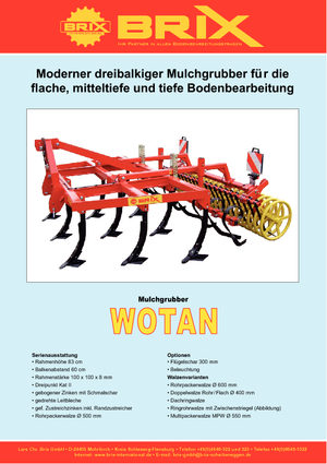 Cultivateurs Brix Wotan 300 S