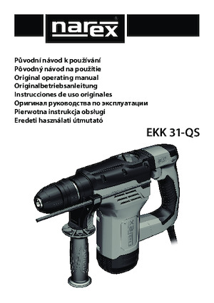 Marteaux et marteaux de démolition Narex EKK 31-QS