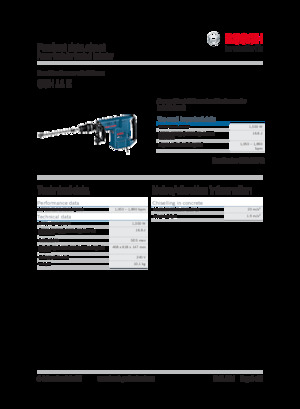 Marteaux et marteaux de démolition Bosch GSH 11 E