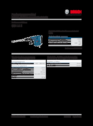 Marteaux et marteaux de démolition Bosch GSH 11 E