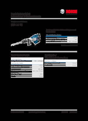Marteaux et marteaux de démolition Bosch GSH 11 VC