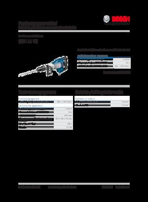 Marteaux et marteaux de démolition Bosch GSH 11 VC