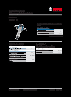 Marteaux et marteaux de démolition Bosch GSH 27 VC