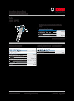Marteaux et marteaux de démolition Bosch GSH 27 VC