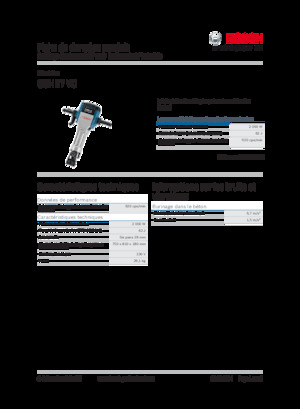 Marteaux et marteaux de démolition Bosch GSH 27 VC