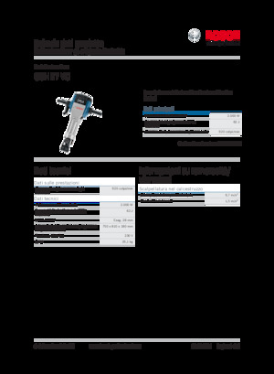 Marteaux et marteaux de démolition Bosch GSH 27 VC