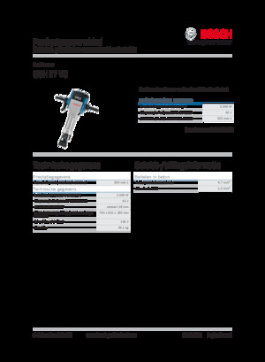 Marteaux et marteaux de démolition Bosch GSH 27 VC