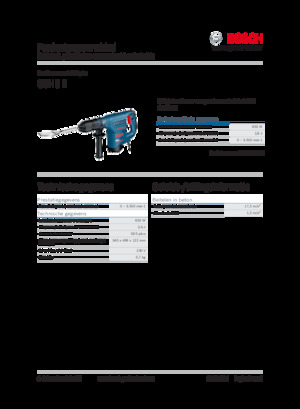 Marteaux et marteaux de démolition Bosch GSH 3 E