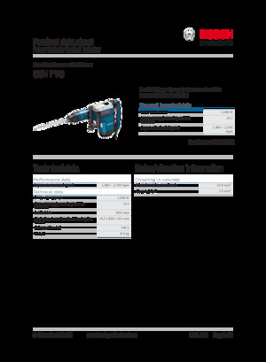 Marteaux et marteaux de démolition Bosch GSH 7 VC