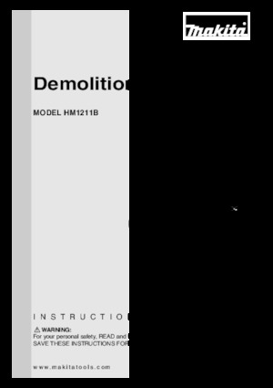 Marteaux et marteaux de démolition Makita HM1211B