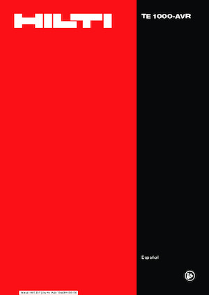 Marteaux et marteaux de démolition Hilti TE 1000-AVR