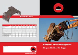 Grappins de démolition et de tri SkanCraft ASG18-30