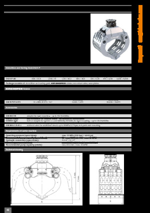 Grappins de démolition et de tri Kinshofer D37H-P-125