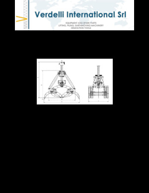 Grappins de démolition et de tri Verdelli F.M. 1600