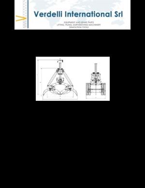 Grappins de démolition et de tri Verdelli F.M. 1600