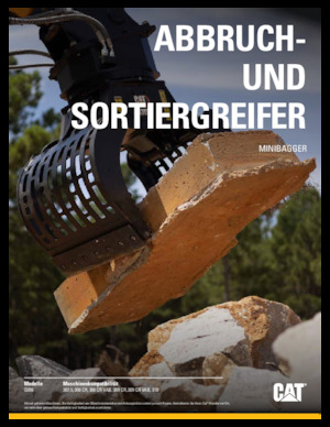 Grappins de démolition et de tri Caterpillar G308