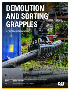 Grappins de démolition et de tri Caterpillar G308