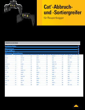 Grappins de démolition et de tri Caterpillar G318
