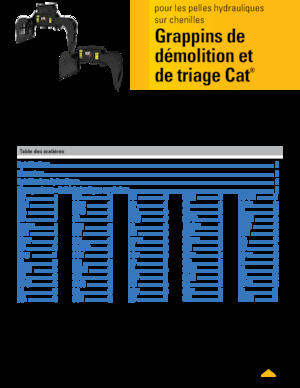 Grappins de démolition et de tri Caterpillar G318