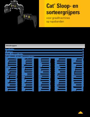 Grappins de démolition et de tri Caterpillar G318