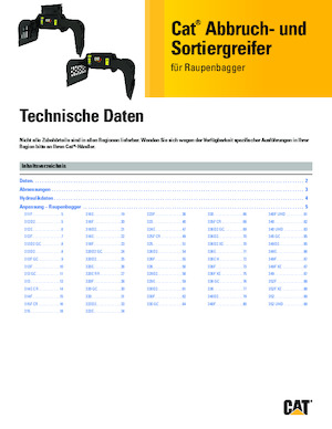 Grappins de démolition et de tri Caterpillar G318-WH