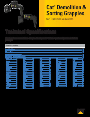 Grappins de démolition et de tri Caterpillar G324