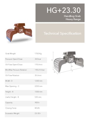 Grappins de démolition et de tri Promove HG+ 23.30