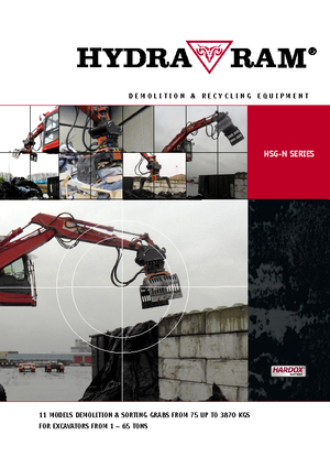 Grappins de démolition et de tri Hydra Ram HSG 4 N