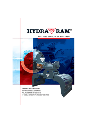 Grappins de démolition et de tri Hydra Ram HSG 150