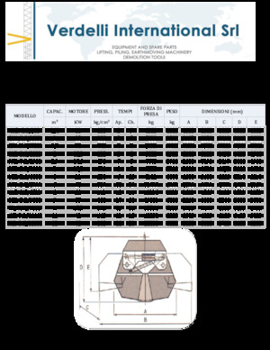 Grappins de démolition et de tri Verdelli M.E.-O. 2/2500