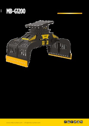 Grappins de démolition et de tri MB Crusher MB-G1200