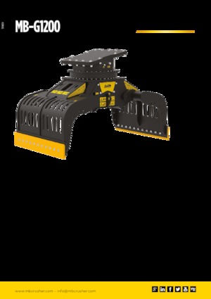 Grappins de démolition et de tri MB Crusher MB-G1200