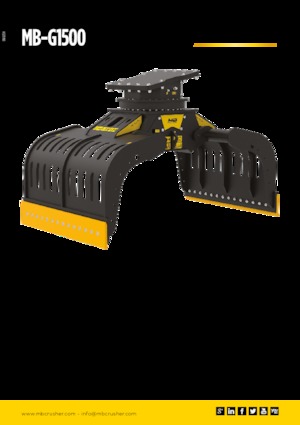 Grappins de démolition et de tri MB Crusher MB-G1500