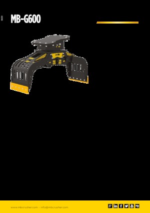 Grappins de démolition et de tri MB Crusher MB-G600