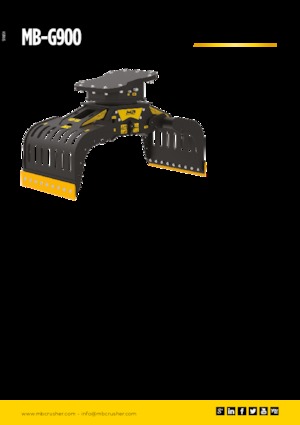 Grappins de démolition et de tri MB Crusher MB-G900