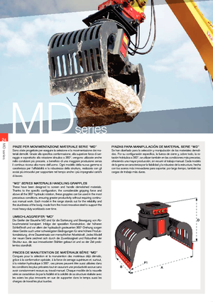 Grappins de démolition et de tri VTN MD 070