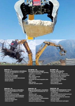 Grappins de démolition et de tri VTN MD210 D