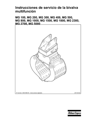 Grappins de démolition et de tri Atlas Copco MG 100