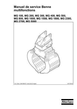 Grappins de démolition et de tri Atlas Copco MG 800