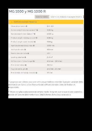 Grappins de démolition et de tri Epiroc MG 1000 R 