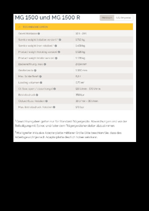 Grappins de démolition et de tri Epiroc MG 1500 R 