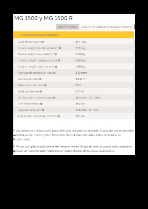 Grappins de démolition et de tri Epiroc MG 1500 