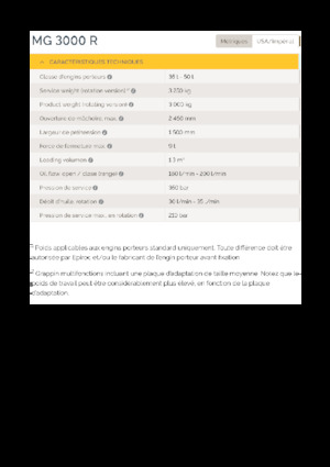 Grappins de démolition et de tri Epiroc MG 3000 R