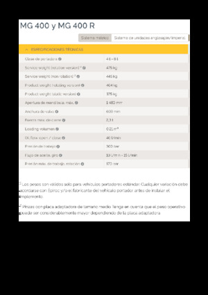 Grappins de démolition et de tri Epiroc MG 400