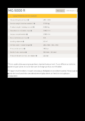 Grappins de démolition et de tri Epiroc MG 5000 R