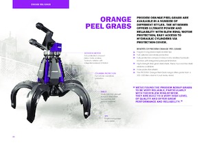 Grappins de démolition et de tri Prodem MT4.5-1250